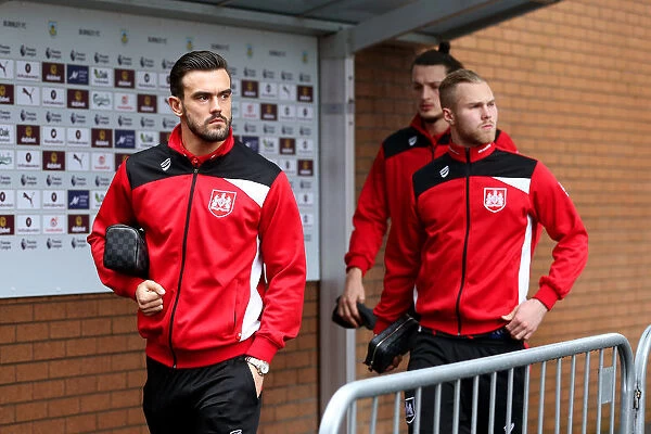 Bristol City Players Arrive at Turf Moor for FA Cup Fourth Round Clash against Burnley