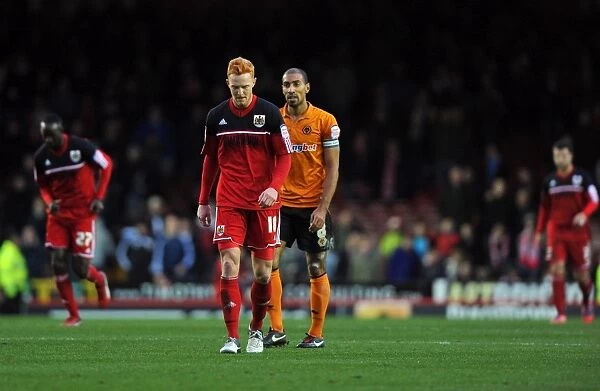 Bristol City Players Exit Dejected: 4-0 Half-Time Score vs. Wolves