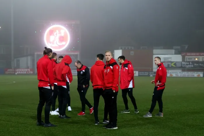 Framed Print : Bristol City Players Gather Before FA Cup Third Round Replay at Fleetwood Town's Highbury Stadium (January 2017) Framed Print : Bristol City Players Gather Before FA Cup Third Round Replay at Fleetwood Town's Highbury Stadium (January 2017)