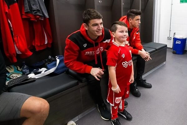 Bristol City Players and Mascots Unite in New Dressing Room Before Sky Bet Championship Match