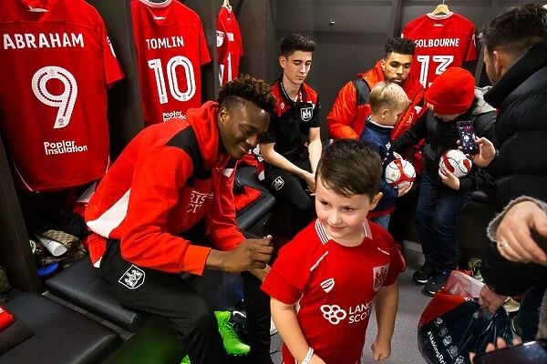 Bristol City Players and Mascots Unite in New Dressing Room Ahead of Sky Bet Championship Clash Against Sheffield Wednesday