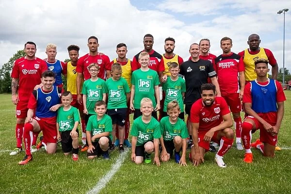 Bristol City Players Mingle with Hengrove Athletic Teams at Pre-Season Community Match