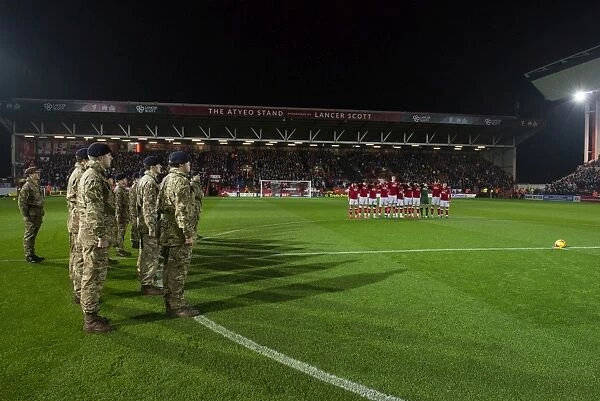 Bristol City Players Pay Tribute on Remembrance Sunday at Ashton Gate