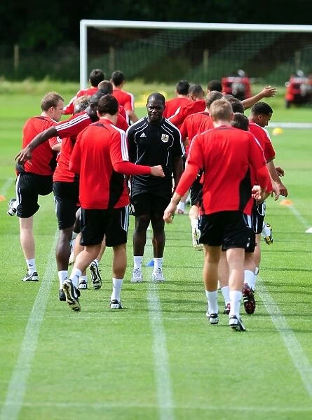 Bristol City players report back for pre-season training - Photo mandatory by-line
