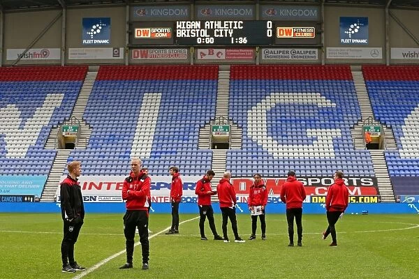 Bristol City Players Scout DW Stadium Before Wigan Athletic Showdown, March 2017