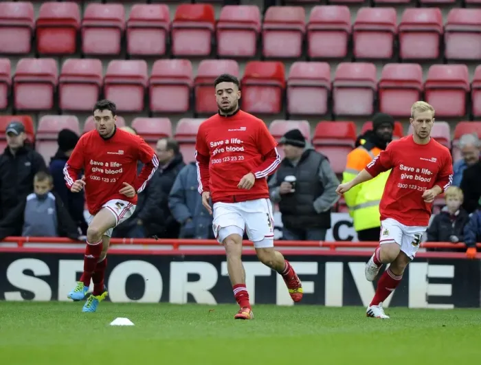 Framed Print : Bristol City Players Warm Up Ahead of Rotherham United Clash at Ashton Gate Framed Print : Bristol City Players Warm Up Ahead of Rotherham United Clash at Ashton Gate