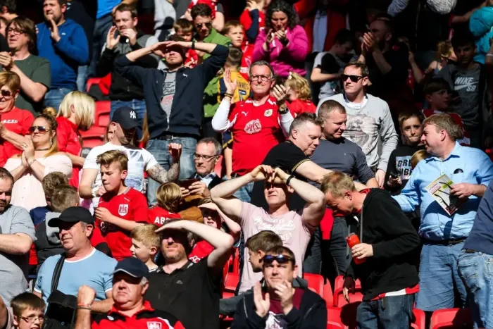 Framed Print : Bristol City Promoted: Euphoric Moment as Championship Title is Secured at Ashton Gate Stadium vs Barnsley Framed Print : Bristol City Promoted: Euphoric Moment as Championship Title is Secured at Ashton Gate Stadium vs Barnsley