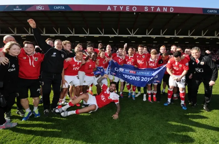 Framed Print : Bristol City Reigns Supreme: Unforgettable Championship Moment at Ashton Gate