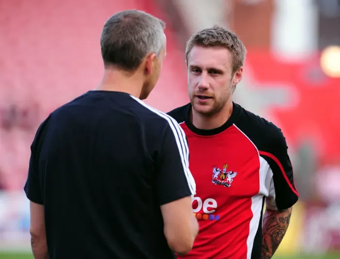 Framed Print : Bristol City: A Reunion - Keith Millen and David Noble