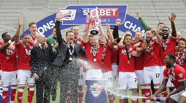 Bristol City: Sky Bet League One Champions - Lifting the Trophy at Ashton Gate