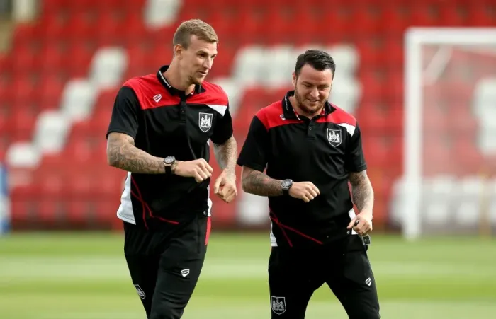 Framed Print : Bristol City Stars Aden Flint and Lee Tomlin Arrive for Preseason Friendly against Cheltenham Town, July 2016 Framed Print : Bristol City Stars Aden Flint and Lee Tomlin Arrive for Preseason Friendly against Cheltenham Town, July 2016