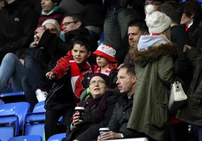 Framed Print : Bristol City Supporters at Madejski Stadium, Sky Bet Championship 2016