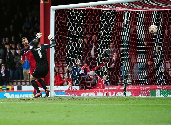 Bristol City Takes 2-Nil Lead Over Barnsley in Npower Championship: Liam Fontaine Scores at Far Post