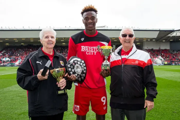 Framed Print : Bristol City: Tammy Abraham Honored as Senior and Young Player of the Year (Bristol City v Birmingham City, 2017)