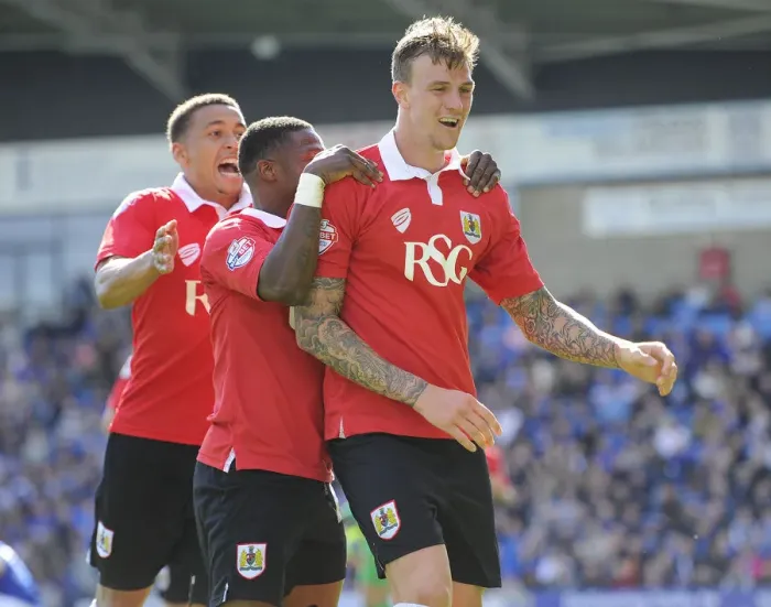 Framed Print : Bristol City: Thrilling Moment - Aden Flint and Kieran Agard's Euphoric Goal Celebration Framed Print : Bristol City: Thrilling Moment - Aden Flint and Kieran Agard's Euphoric Goal Celebration