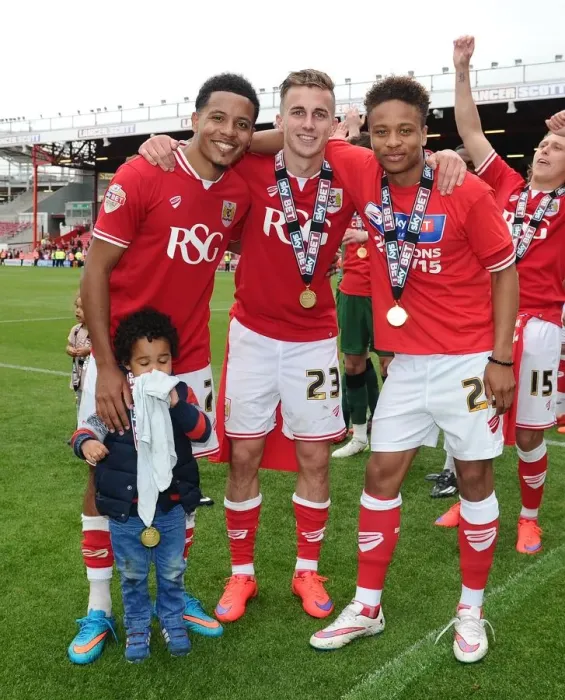 Framed Print : Bristol City Triumph: Smith, Bryan, and Reid in Action Against Walsall, May 2015