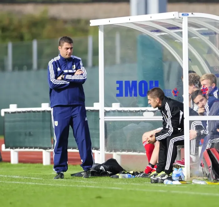 Framed Print : Bristol City U18s: Carlos Anton Leads Team Against Sheffield United in Youth League Match