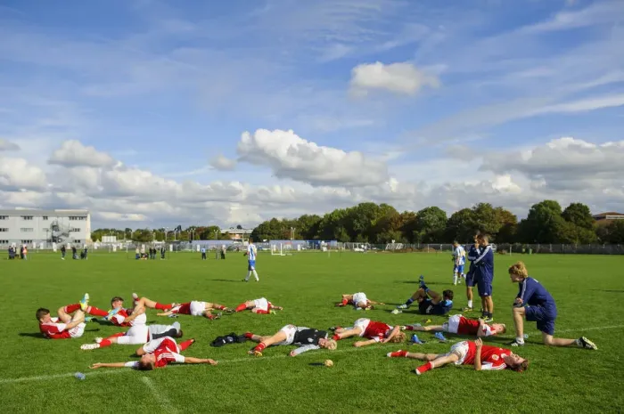 Framed Print : Bristol City U18s Show Sportsmanship After 2-1 Defeat