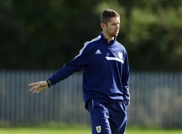 Framed Print : Bristol City U18s vs Brighton & Hove Albion U18s: Coach Alex Russell Observes Action Framed Print : Bristol City U18s vs Brighton & Hove Albion U18s: Coach Alex Russell Observes Action