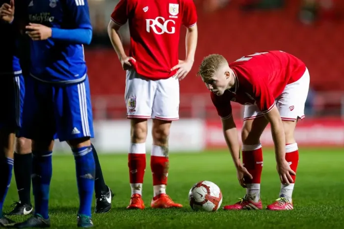 Framed Print : Bristol City U18s vs Cardiff City U18s: FA Youth Cup Third Round Clash at Ashton Gate