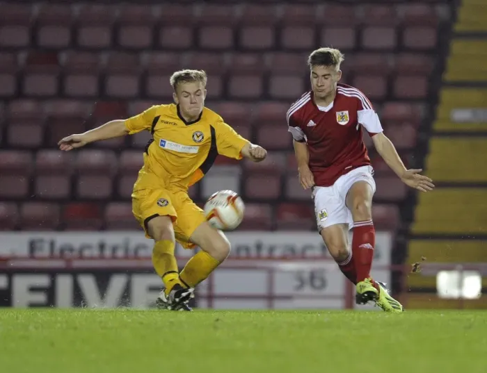 Framed Print : Bristol City U18s vs Newport County U18s: Youth Cup Match at Ashton Gate Framed Print : Bristol City U18s vs Newport County U18s: Youth Cup Match at Ashton Gate