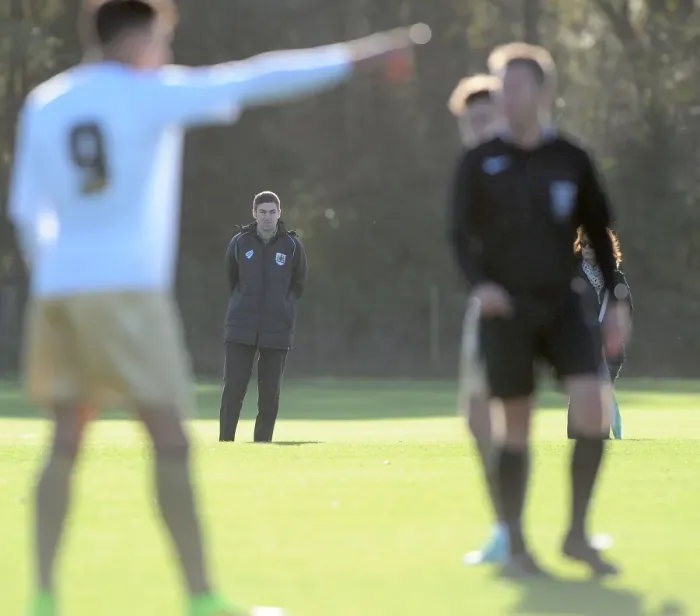 Framed Print : Bristol City U21s in Training: Mark Perrow Focuses Ahead of Crewe U21 Clash
