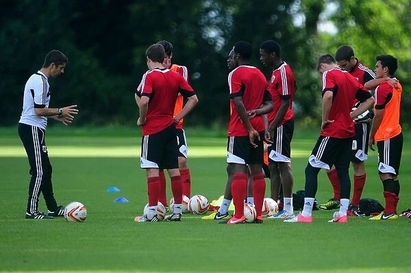 Bristol City Under-21s: Manager's Pep Talk at Training Session
