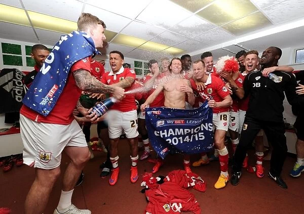 Bristol City: Unforgettable Championship Celebrations in the Changing Room (April 2015)
