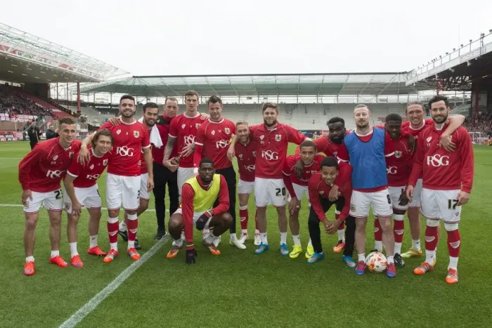 Framed Print : Bristol City: Unprecedented Unity - All Players Receive Player of the Year Awards vs. Walsall (3 / 5 / 2015) Framed Print : Bristol City: Unprecedented Unity - All Players Receive Player of the Year Awards vs. Walsall (3 / 5 / 2015)