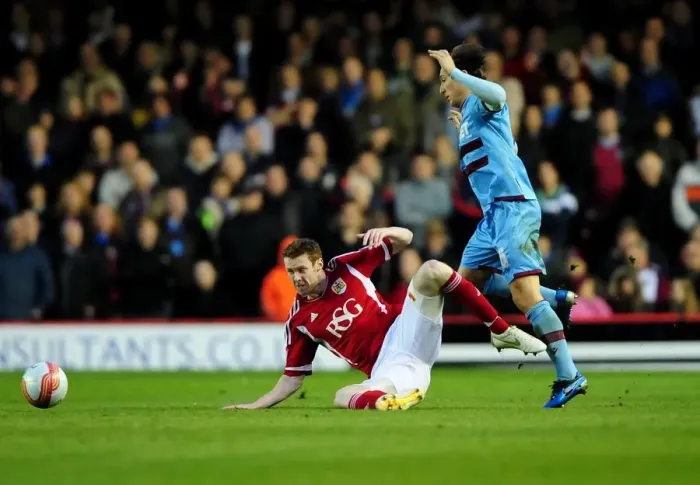 Framed Print : Bristol City v West Ham 170412