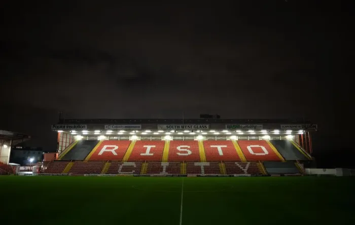Framed Print : Bristol City vs AFC Wimbledon at Ashton Gate Stadium - Johnstone's Paint Trophy Match