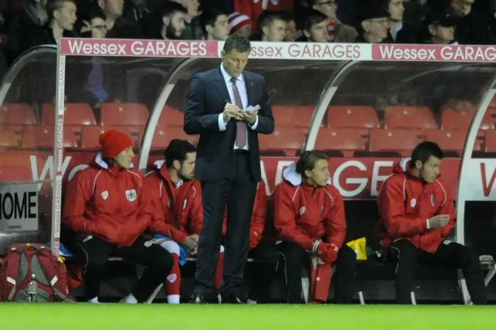 Framed Print : Bristol City vs AFC Wimbledon: Steve Cotterill Leads the Way in Johnstone's Paint Trophy Clash at Ashton Gate Framed Print : Bristol City vs AFC Wimbledon: Steve Cotterill Leads the Way in Johnstone's Paint Trophy Clash at Ashton Gate
