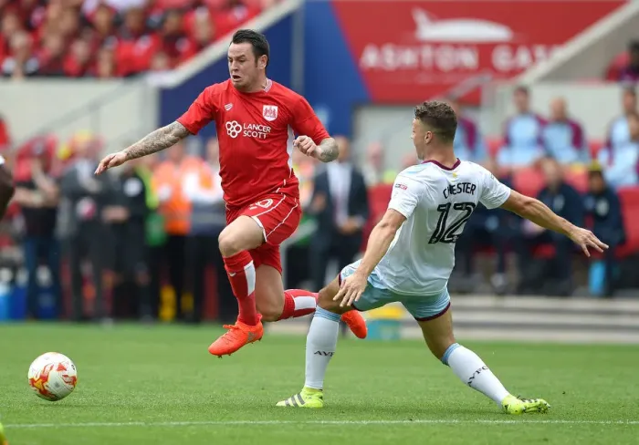 Framed Print : Bristol City vs Aston Villa: Lee Tomlin vs James Chester Clash in Championship Showdown Framed Print : Bristol City vs Aston Villa: Lee Tomlin vs James Chester Clash in Championship Showdown