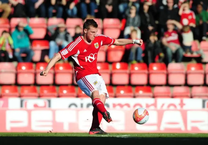 Framed Print : Bristol City vs Blackpool: Chris Wood's Free Kick at Ashton Gate Stadium, 2012 Framed Print : Bristol City vs Blackpool: Chris Wood's Free Kick at Ashton Gate Stadium, 2012