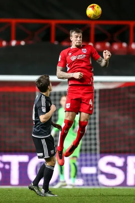 Framed Print : Bristol City vs Brentford: Aden Flint in Action, Sky Bet Championship, Ashton Gate Stadium