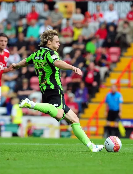 Framed Print : Bristol City vs Brighton: Craig Mackail-Smith in Championship Action at Ashton Gate Stadium (10-09-2011) Framed Print : Bristol City vs Brighton: Craig Mackail-Smith in Championship Action at Ashton Gate Stadium (10-09-2011)
