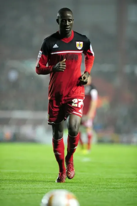 Framed Print : Bristol City vs Burnley: Albert Adomah in Action at Ashton Gate Stadium, Championship Match, October 2012 Framed Print : Bristol City vs Burnley: Albert Adomah in Action at Ashton Gate Stadium, Championship Match, October 2012