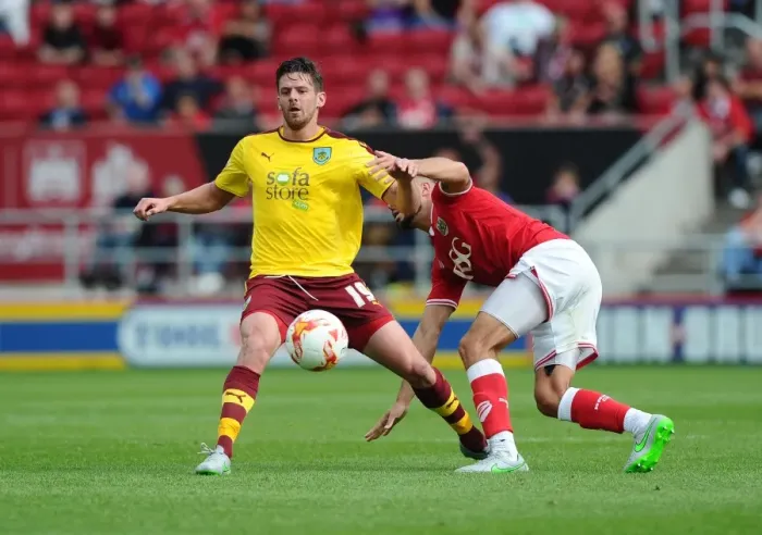 Framed Print : Bristol City vs Burnley: Intense Battle Between Derrick Williams and Lukas Jutkiewicz on the Field Framed Print : Bristol City vs Burnley: Intense Battle Between Derrick Williams and Lukas Jutkiewicz on the Field