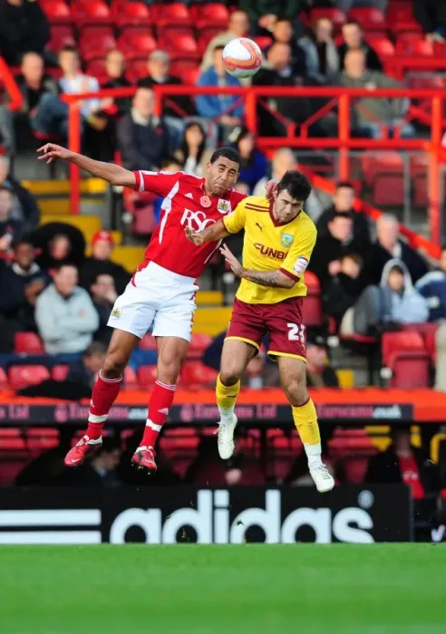 Framed Print : Bristol City vs Burnley: Lewin Nyatanga vs Charlie Austin - Championship Clash at Ashton Gate, 05 / 11 / 2011 Framed Print : Bristol City vs Burnley: Lewin Nyatanga vs Charlie Austin - Championship Clash at Ashton Gate, 05 / 11 / 2011