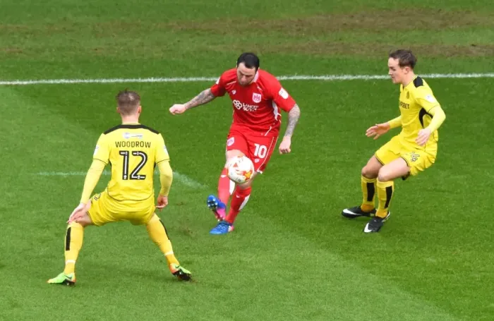 Framed Print : Bristol City vs Burton Albion: Lee Tomlin in Action, Sky Bet Championship (March 4, 2017) - Ashton Gate, Bristol Framed Print : Bristol City vs Burton Albion: Lee Tomlin in Action, Sky Bet Championship (March 4, 2017) - Ashton Gate, Bristol