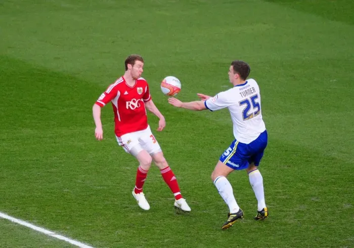 Framed Print : Bristol City vs Cardiff City: Controversial Moment as Kadeem Harris Handles Ball in Penalty Area