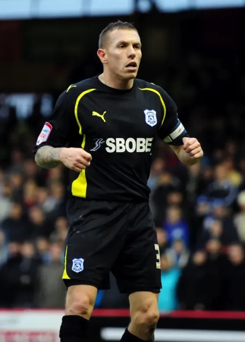 Framed Print : Bristol City vs Cardiff City: Craig Bellamy in Action at Ashton Gate Stadium, 2011 (Championship Football Match)