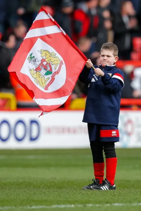 Framed Print : Bristol City vs. Cardiff City: Flag-Bearing Fans at Ashton Gate Stadium, March 2016