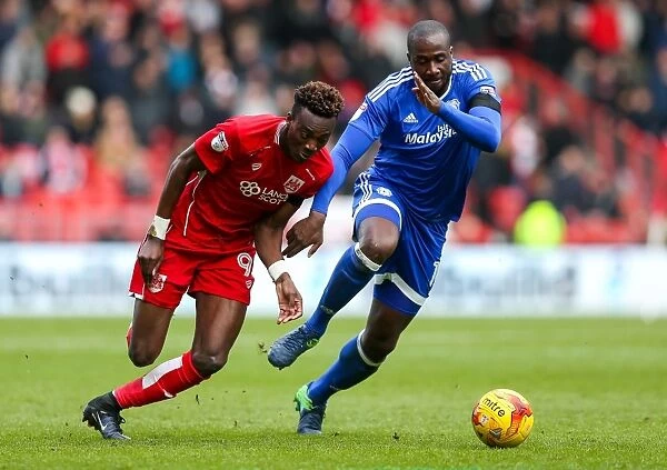 Bristol City vs. Cardiff City: Intense Moment as Tammy Abraham Clashes with Souleymane Bamba