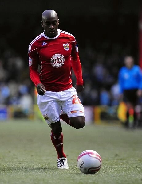 Bristol City vs Cardiff City: Jamal Campbell-Ryce in Action, Championship Match, Ashton Gate Stadium (01 / 01 / 2011)