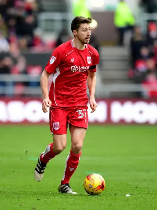 Framed Print : Bristol City vs Cardiff City: Jens Hegeler in Action at Ashton Gate, January 14, 2017 (Sky Bet Championship)