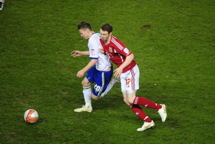 Framed Print : Bristol City vs. Cardiff City: Pearson vs. Mason Battle on the Pitch Framed Print : Bristol City vs. Cardiff City: Pearson vs. Mason Battle on the Pitch