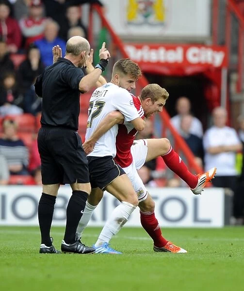 Bristol City vs Colchester United: Wagstaff Fouled by Garbutt, Sky Bet League One (September 2013)