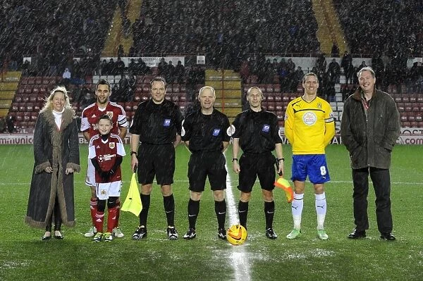 Bristol City vs Coventry City: Mascots and Sponsors Gather at Ashton Gate, Sky Bet League One Football Match - February 2014