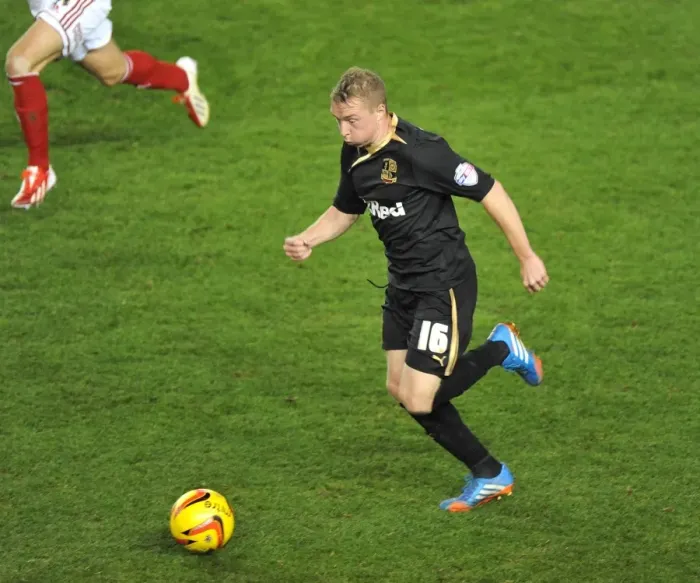 Framed Print : Bristol City vs Crawley Town: Nicky Adams in Action at Ashton Gate, November 2013